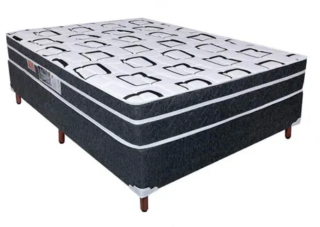 Conjunto box e colchão casal de molas